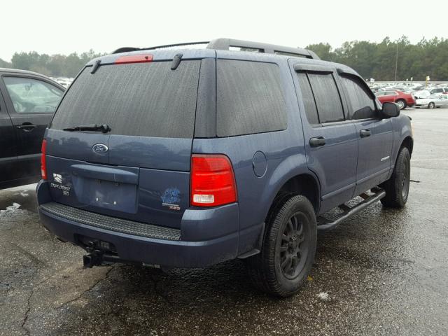 1FMDU63K55ZA69142 - 2005 FORD EXPLORER X BLUE photo 4