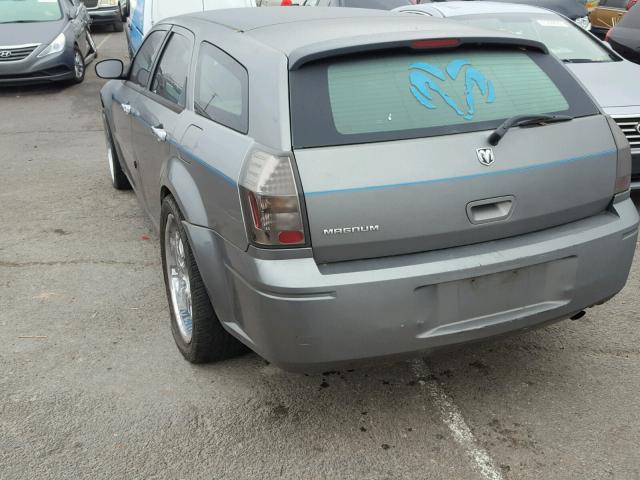 2D4FV48T65H531582 - 2005 DODGE MAGNUM SE GRAY photo 3