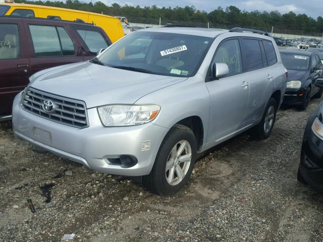 JTEES41A982106425 - 2008 TOYOTA HIGHLANDER SILVER photo 2