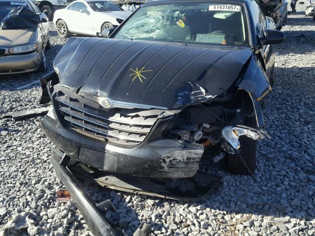 1C3LC65MX8N276823 - 2008 CHRYSLER SEBRING LI BLACK photo 9