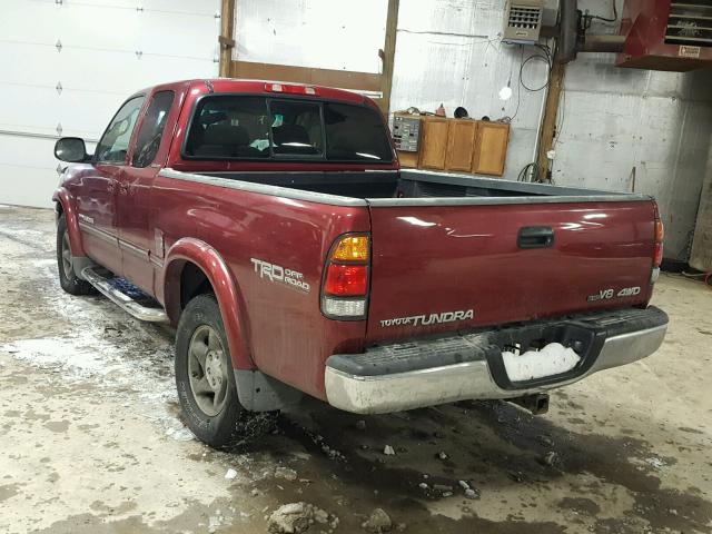 5TBBT481X1S215977 - 2001 TOYOTA TUNDRA ACC RED photo 3