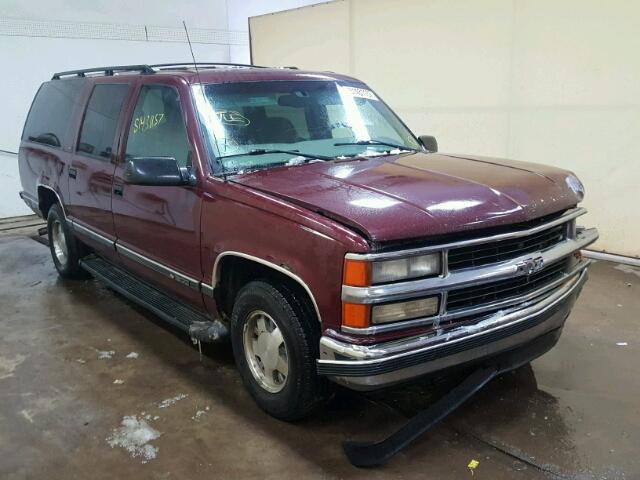 3GNEC16R3WG129435 - 1998 CHEVROLET SUBURBAN C MAROON photo 1