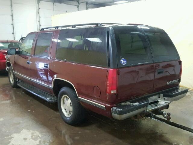 3GNEC16R3WG129435 - 1998 CHEVROLET SUBURBAN C MAROON photo 3