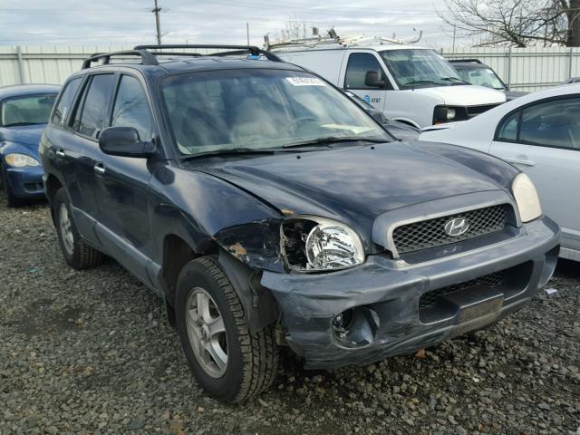 KM8SC73E14U571071 - 2004 HYUNDAI SANTA FE G BLUE photo 1