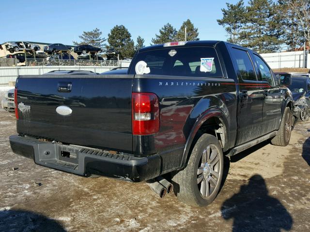 1FTRW14567FB48548 - 2007 FORD F150 SUPER BLACK photo 4