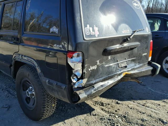 1J4FF48S21L627055 - 2001 JEEP CHEROKEE S BLACK photo 9