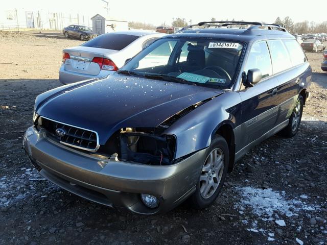 4S3BH675347604581 - 2004 SUBARU LEGACY OUT BLUE photo 2