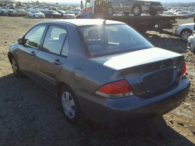 JA3AJ26E95U006927 - 2005 MITSUBISHI LANCER ES GRAY photo 3