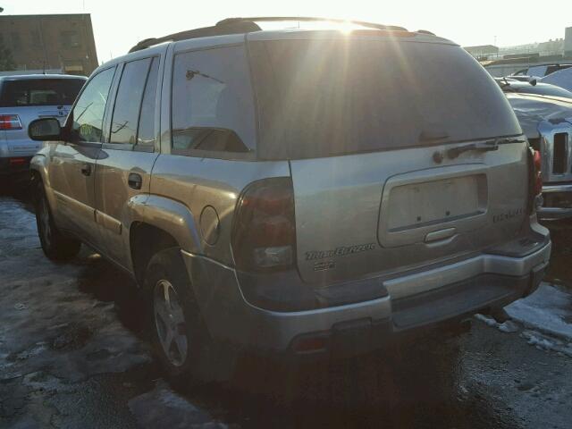 1GNDT13S932228834 - 2003 CHEVROLET TRAILBLAZE GRAY photo 3