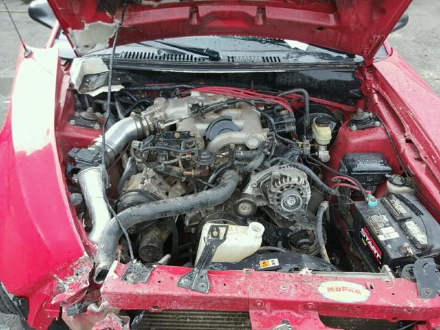 1FAFP40674F177333 - 2004 FORD MUSTANG RED photo 7