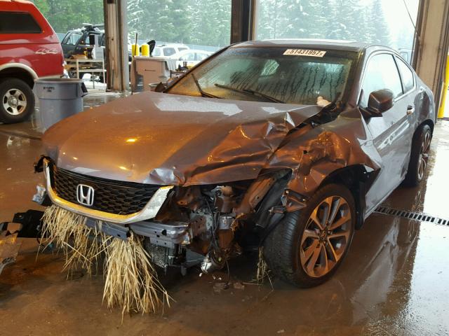 1HGCT2B80DA007048 - 2013 HONDA ACCORD EXL GRAY photo 2