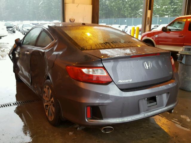 1HGCT2B80DA007048 - 2013 HONDA ACCORD EXL GRAY photo 3