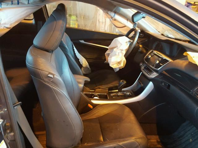 1HGCT2B80DA007048 - 2013 HONDA ACCORD EXL GRAY photo 5