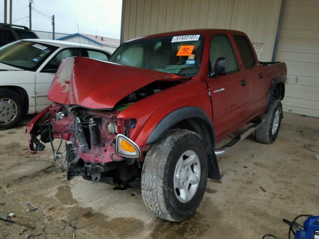 5TEHN72N13Z203781 - 2003 TOYOTA TACOMA DOU RED photo 2