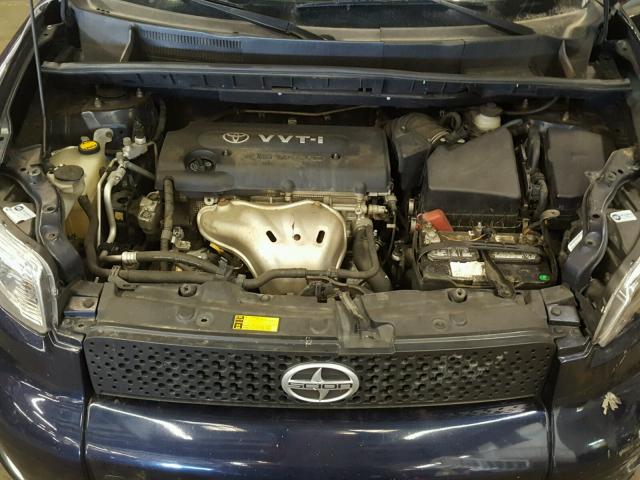 JTLKE50E581023822 - 2008 SCION XB BLUE photo 7