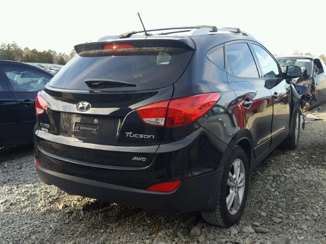 KM8JUCAC4DU609220 - 2013 HYUNDAI TUCSON GLS BLACK photo 4