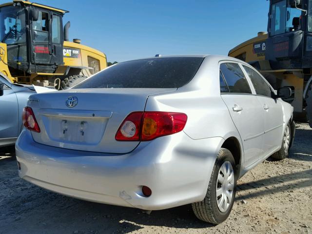 1NXBU40EX9Z160209 - 2009 TOYOTA COROLLA BA SILVER photo 4