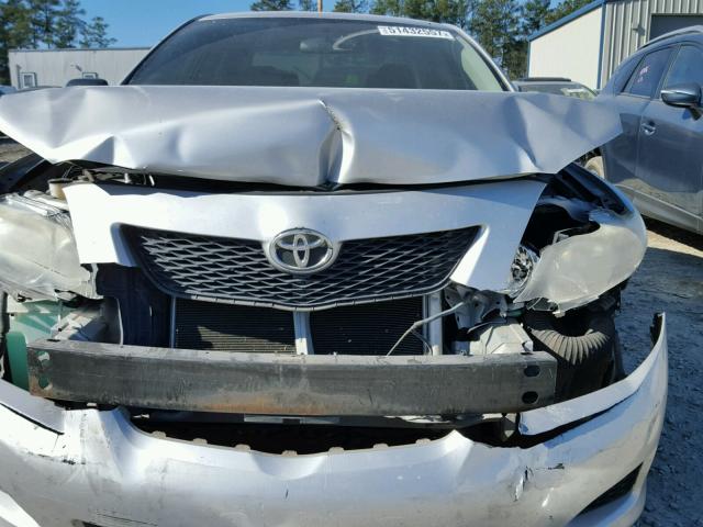 1NXBU40EX9Z160209 - 2009 TOYOTA COROLLA BA SILVER photo 9