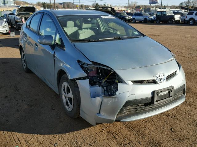 JTDKN3DUXD1656439 - 2013 TOYOTA PRIUS BLUE photo 1