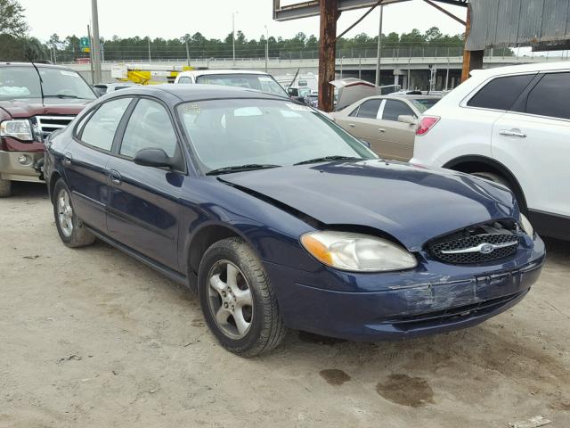 1FAFP53U1YG286774 - 2000 FORD TAURUS SE BLUE photo 1