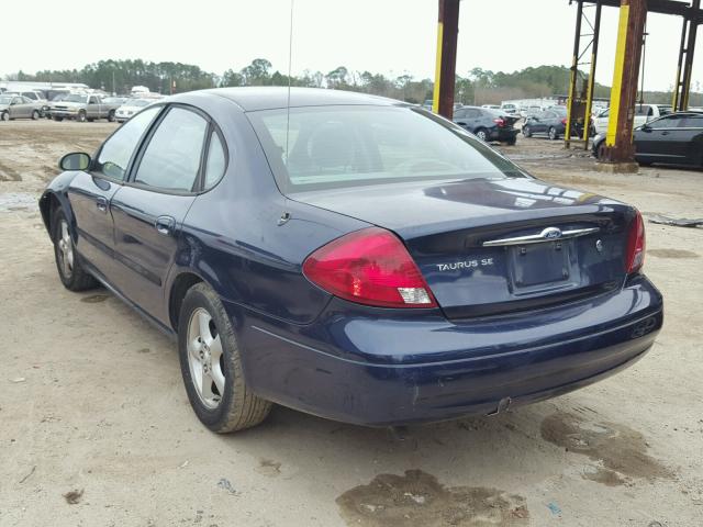 1FAFP53U1YG286774 - 2000 FORD TAURUS SE BLUE photo 3