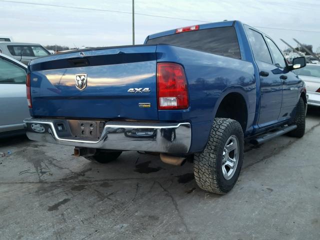 1D7RV1CP4BS631130 - 2011 DODGE RAM 1500 BLUE photo 4