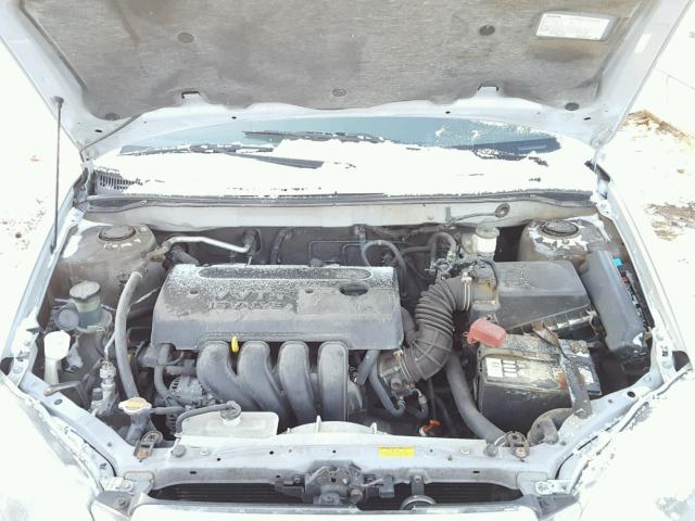 1NXBR32E85Z530026 - 2005 TOYOTA COROLLA CE SILVER photo 7