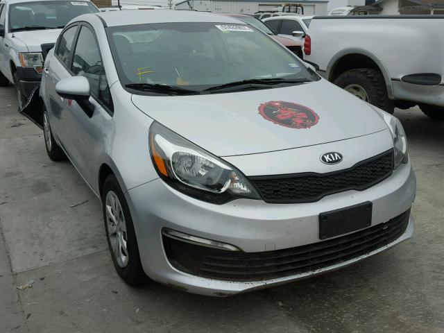 KNADM4A38G6666131 - 2016 KIA RIO LX SILVER photo 1