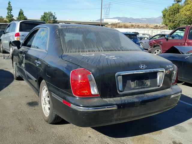 KMHFU45E84A321354 - 2004 HYUNDAI XG 350 BLACK photo 3