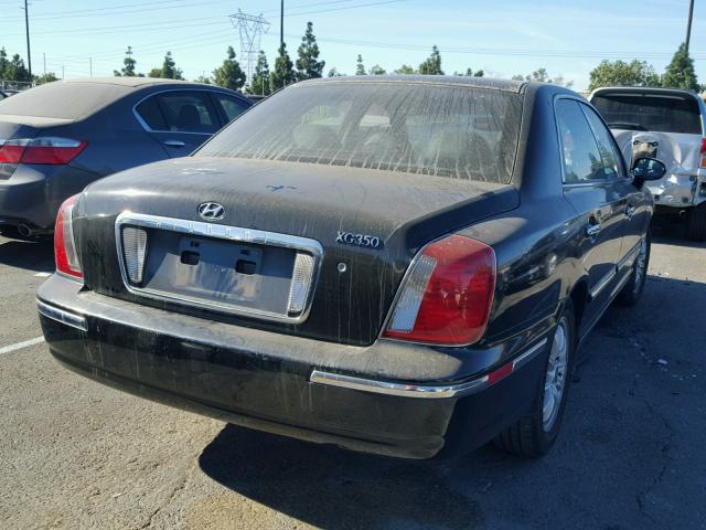 KMHFU45E84A321354 - 2004 HYUNDAI XG 350 BLACK photo 4