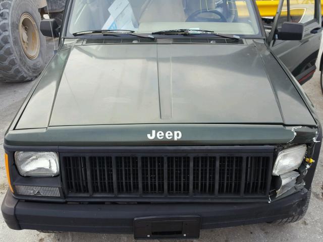 1J4FJ67S8TL247068 - 1996 JEEP CHEROKEE S GREEN photo 7