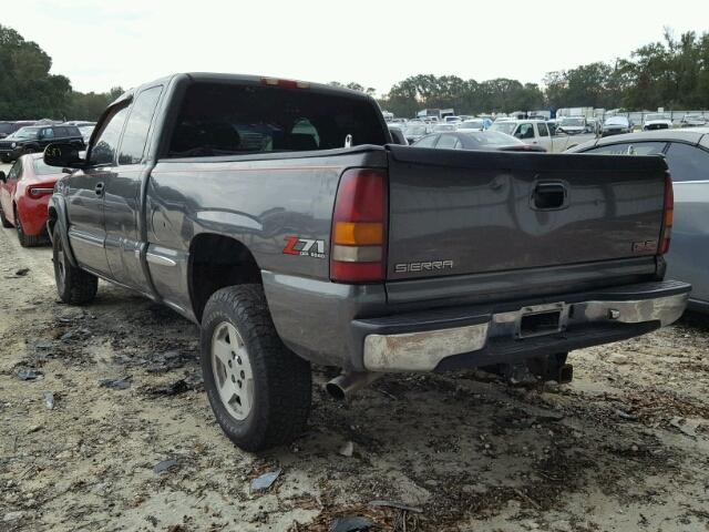 1GTEK19T91E136666 - 2001 GMC NEW SIERRA GRAY photo 3