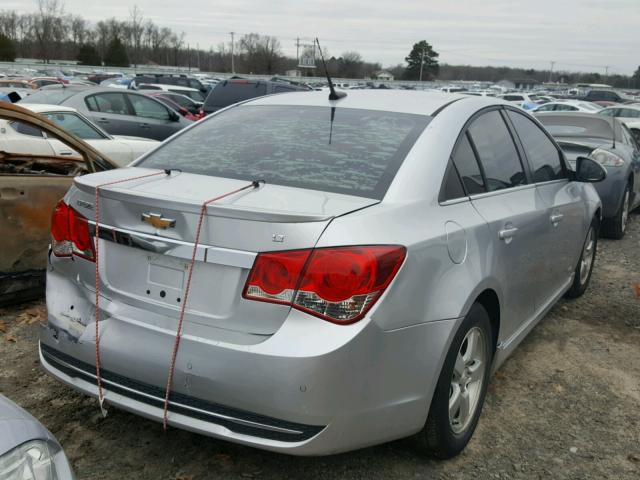 1G1PF5SC4C7219890 - 2012 CHEVROLET CRUZE LT SILVER photo 4