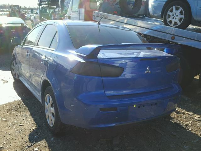 JA32U2FU6FU023236 - 2015 MITSUBISHI LANCER ES BLUE photo 3