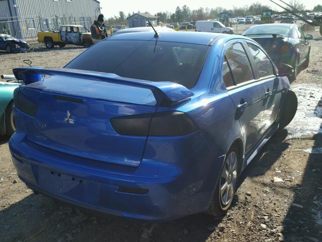 JA32U2FU6FU023236 - 2015 MITSUBISHI LANCER ES BLUE photo 4