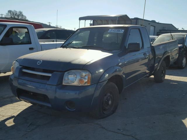 1N6DD26T54C463482 - 2004 NISSAN FRONTIER K BLUE photo 2