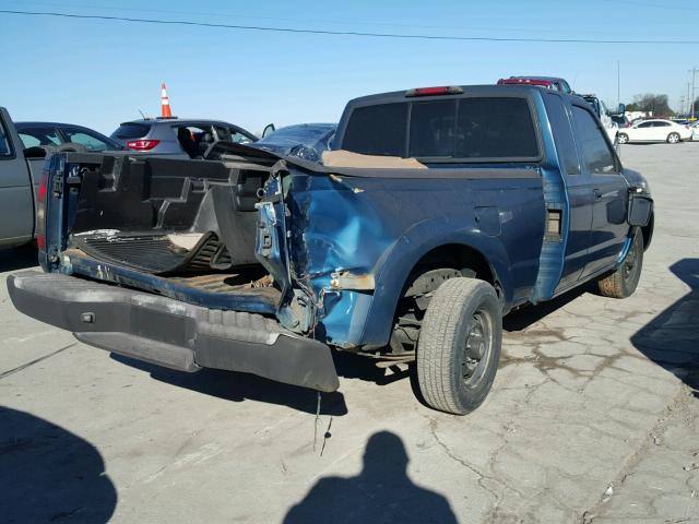 1N6DD26T54C463482 - 2004 NISSAN FRONTIER K BLUE photo 4