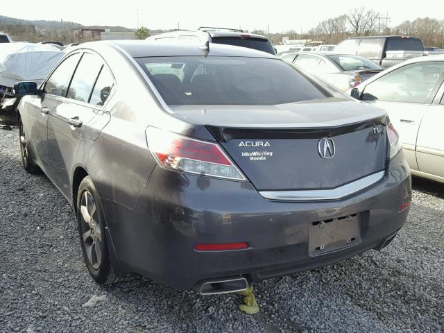 19UUA8F52CA032075 - 2012 ACURA TL GRAY photo 3