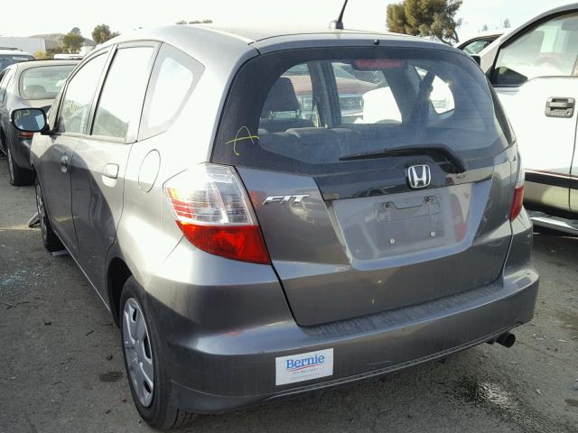 JHMGE8H39CS001636 - 2012 HONDA FIT GRAY photo 3