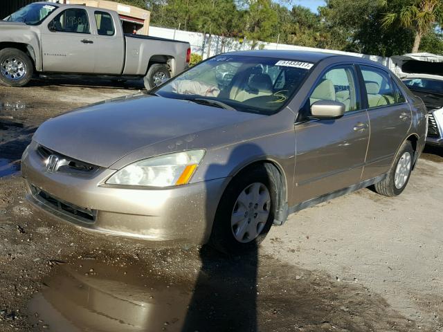 1HGCM56393A067583 - 2003 HONDA ACCORD LX TAN photo 2