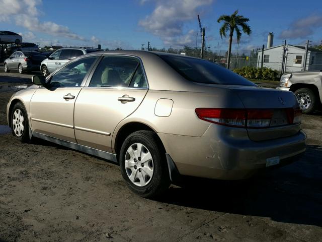 1HGCM56393A067583 - 2003 HONDA ACCORD LX TAN photo 3