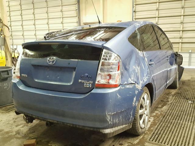 JTDKB20UX87814323 - 2008 TOYOTA PRIUS BLUE photo 4