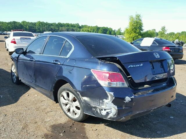 1HGCP26379A106492 - 2009 HONDA ACCORD LX BLUE photo 3