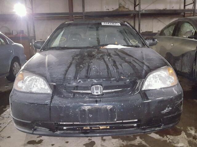 1HGEM22912L015109 - 2002 HONDA CIVIC EX BLACK photo 9