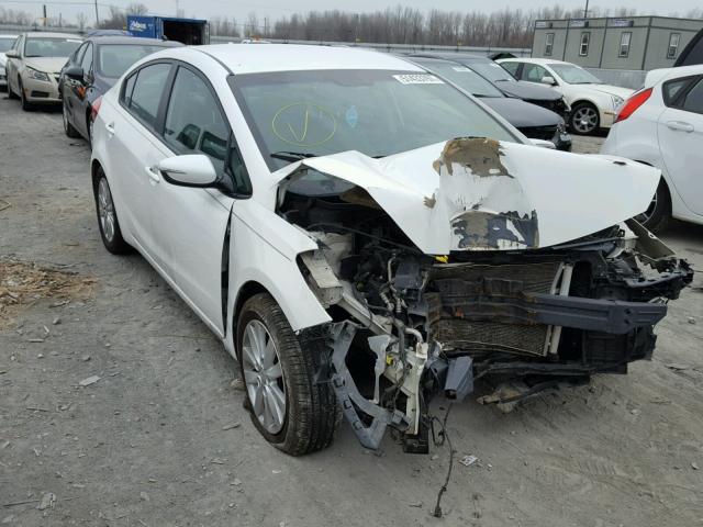 KNAFX4A62E5123564 - 2014 KIA FORTE LX WHITE photo 1