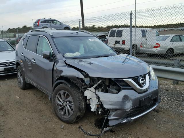 5N1AT2MV3GC900263 - 2016 NISSAN ROGUE S GRAY photo 1