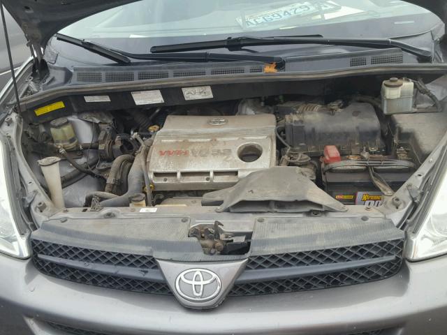 5TDBA22C75S052187 - 2005 TOYOTA SIENNA XLE GRAY photo 7