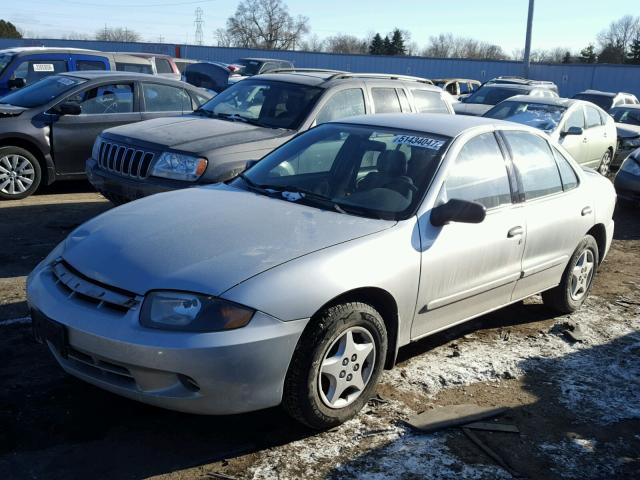 1G1JC52F357142358 - 2005 CHEVROLET CAVALIER SILVER photo 2