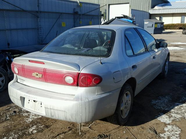 1G1JC52F357142358 - 2005 CHEVROLET CAVALIER SILVER photo 4