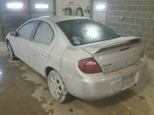 1B3ES56CX5D182919 - 2005 DODGE NEON SXT SILVER photo 3